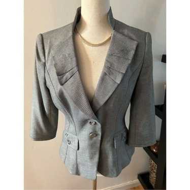 White House black market gray blazer size 4 stylis