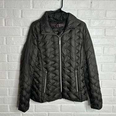 Betsey Johnson Lightweight Feather Down Jacket Bla