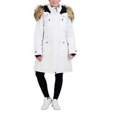 Juniors' madden girl Faux-Fur Hood Long Parka