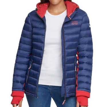 Tommy Hilfiger Packable Jacket Navy Crimson/White 