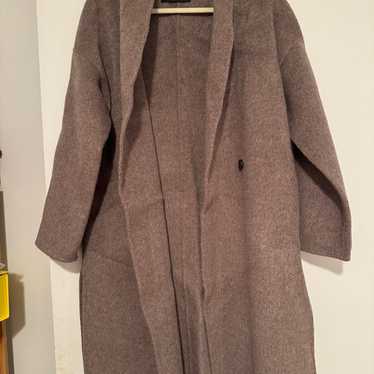 Oversized wool coat