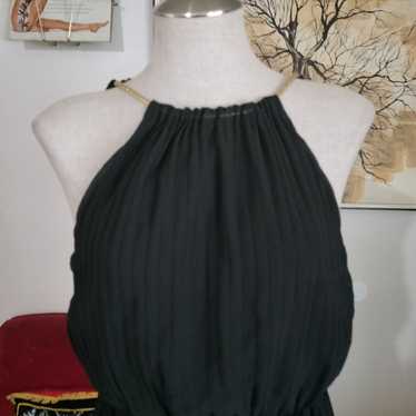 Vintage long dress black handmade