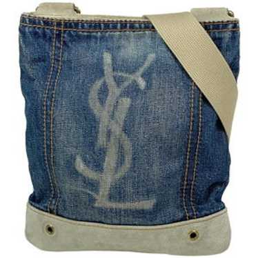 SAINT LAURENTバックロゴ26デニム Yves Saint Laurent - Yves Saint Laurent ショルダーバッグ