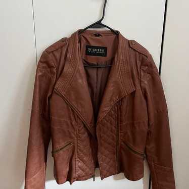 vintage guess革ジャン Guess USA Vintage Rider Style Genuine Leather Jacket Mens