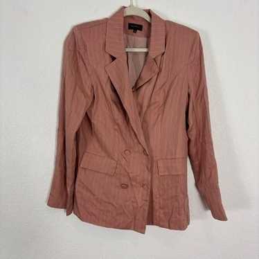 Majorelle Revolve Dusty Pink Striped Blazer Jacket