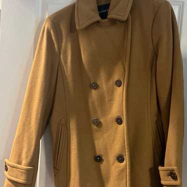 Lands end will cashmere blend coat