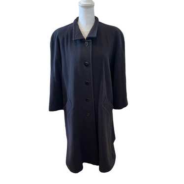 Pendleton Pure Virgin Wool Long Dress Coat Black 1