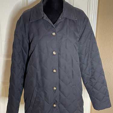 Orvis womens barn coat black chore jacket lightwei