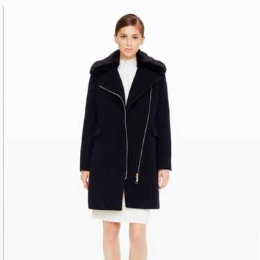 Club Monaco Josette Faux Fur Collar Coat