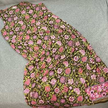 J. Jill Floral Maxi Dress Medium Stretch Long Mode