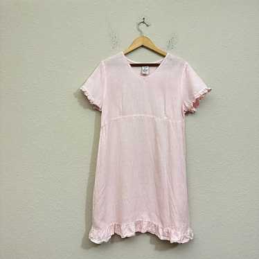 MATCH POINT Pre-Shrunk Sheer Linen S/S Tunic Dress