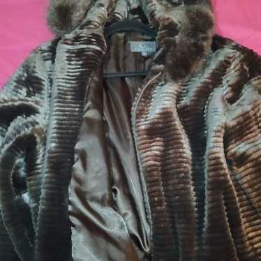 womens/men unisex faux fur coat