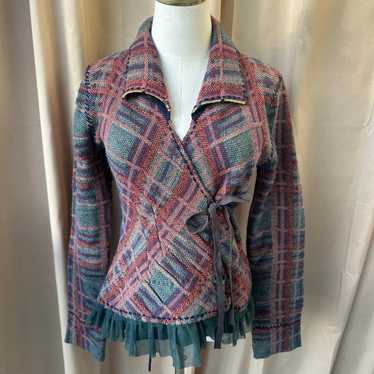 Anthropologie Sparrow Plaid Multicolored, Cropped,