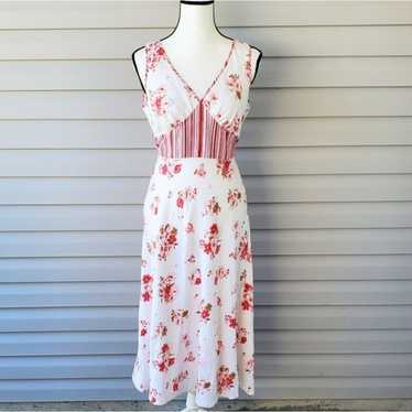 Vintage white floral dress