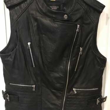 NWOT Vintage Victoria's Secret Leather Biker Vest