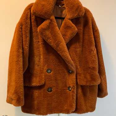 Anthropologie faux fur coat - Like New