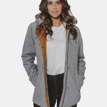 The Normal Brand Fur Hooded Normal Grey Parka