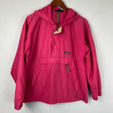 Vintage 90s Patagonia Pink Track Windbreaker Jacke