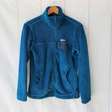 Patagonia teal fleece jacket