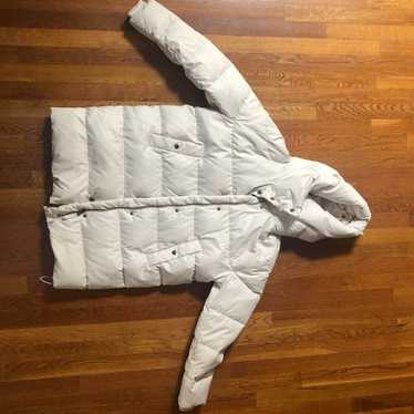 White puffer jacket from Zara