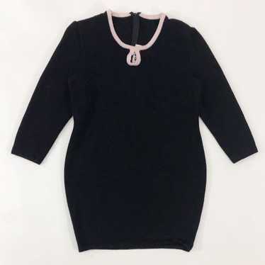 Vintage St John Knits black mini dress