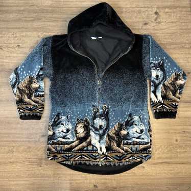 Vintage wolf fleece jacket - Gem Vintage wolf fleece jacket - Gem