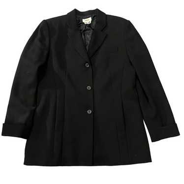 Talbots 100% Pure Wool Black Blazer Size 12