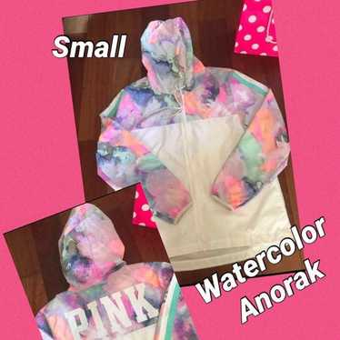 VS PINK Watercolor Anorak Windbreaker