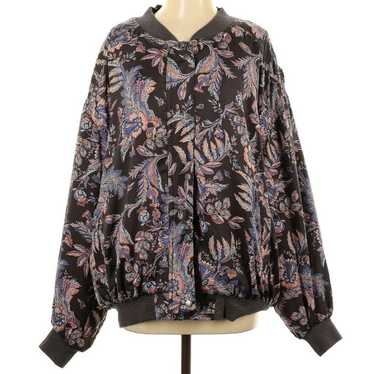 Free People Paisley Boho Bomber Jacket