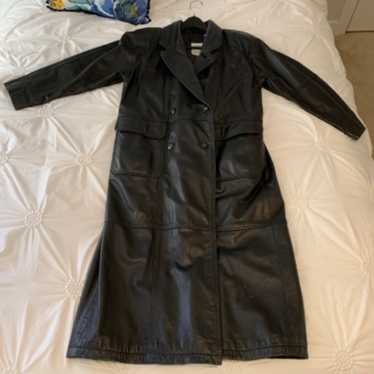 leather trench coat