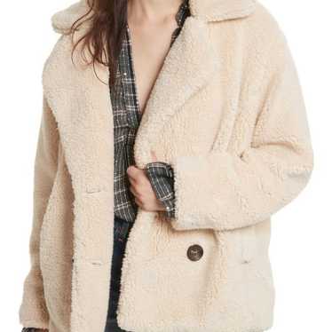 NWOT free people teddy fur coat