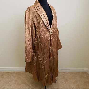 NEW Luxurious Jones New York Crinkle Gold Jacket C