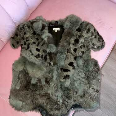 Vintage Real Rabbit Fur Vest