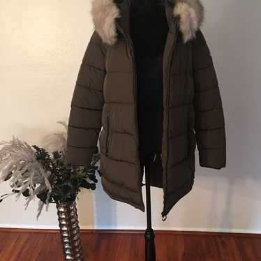 DKNY Puffer Coat  Army Green