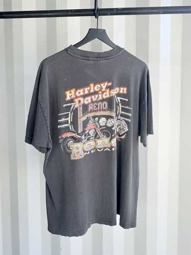 Harley Davidson × Vintage Sun Faded Short Sleeve S