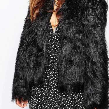 Misguided Faux Fur Coat