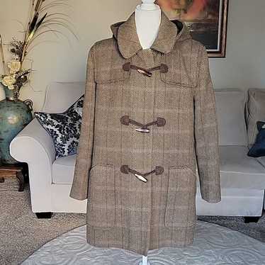 Anne Klein Women's Herringbone Plaid Toggle Coat 1