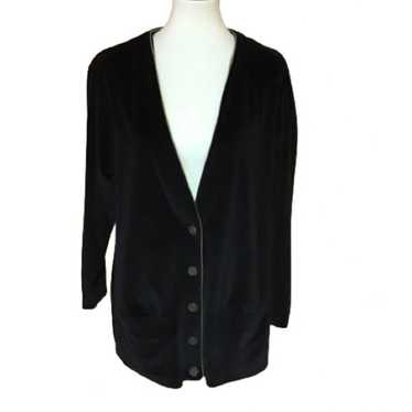 Vintage 90s Liz sport black cardigan