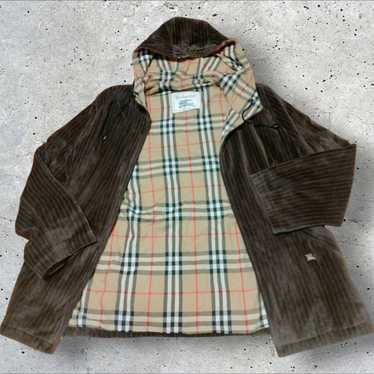 90's Burberry Burberry Thick Corduroy Jacket with 