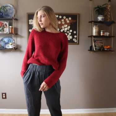 Vintage Red Sweater/Knit Sweater