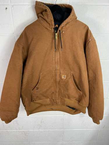 Carhartt Carhartt Brown Duck Canvas Hooded Work Ja