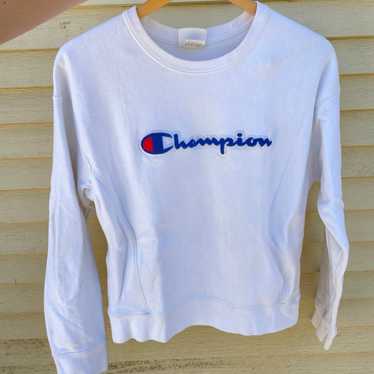 70s Champion Reverse Weave Vintage Crew Neck White