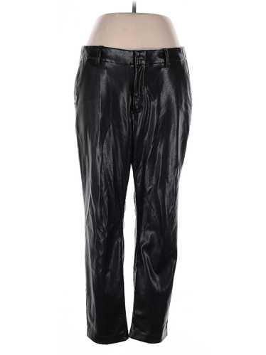 Gap Women Black Faux Leather Pants 14