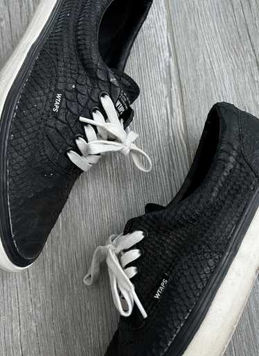 Wtaps Rare W-Taps Black Snakeskin Leather Low Top 