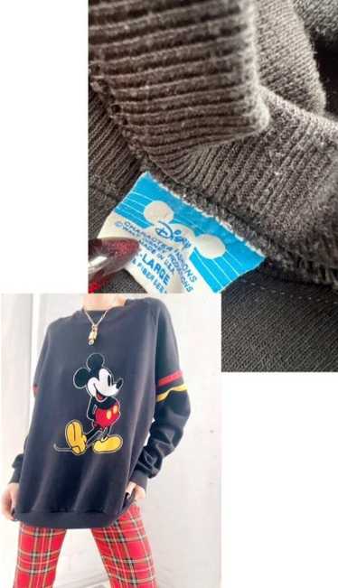 Mickey Mouse flocked sweatshirt