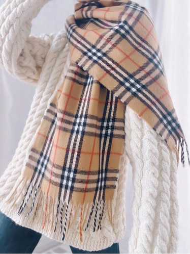 authentic wool Burberry nova check scarf