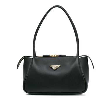 Black Prada Medium Soft Calf Shoulder Bag