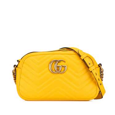 Yellow Gucci Small GG Marmont Matelasse Crossbody