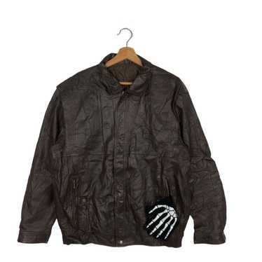Miyake leather issey bomber jacket - Gem Miyake leather issey bomber jacket - Gem