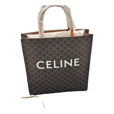 Celine Cabas Vertical leather tote